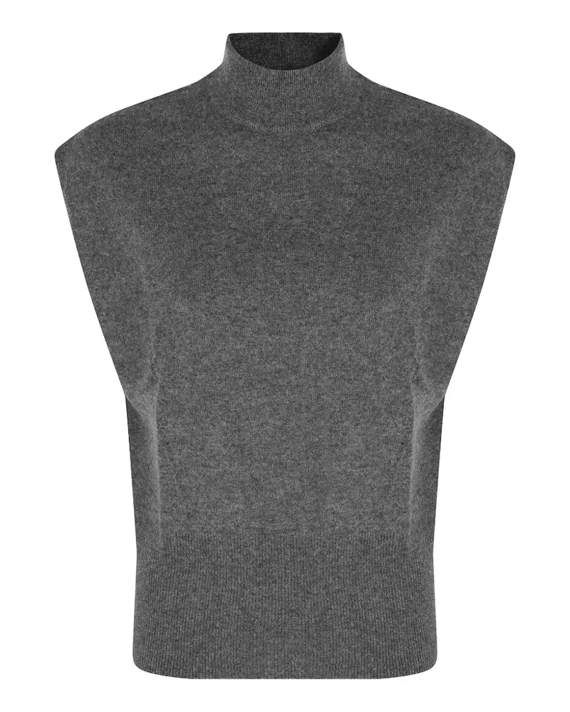 Semicouture high-neck sleeveless sweater - Grau Grau