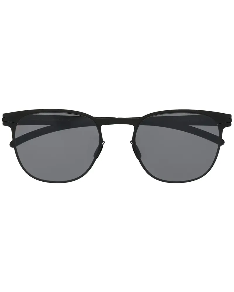 Mykita Sonnenbrille mit eckigem Gestell - Schwarz Schwarz
