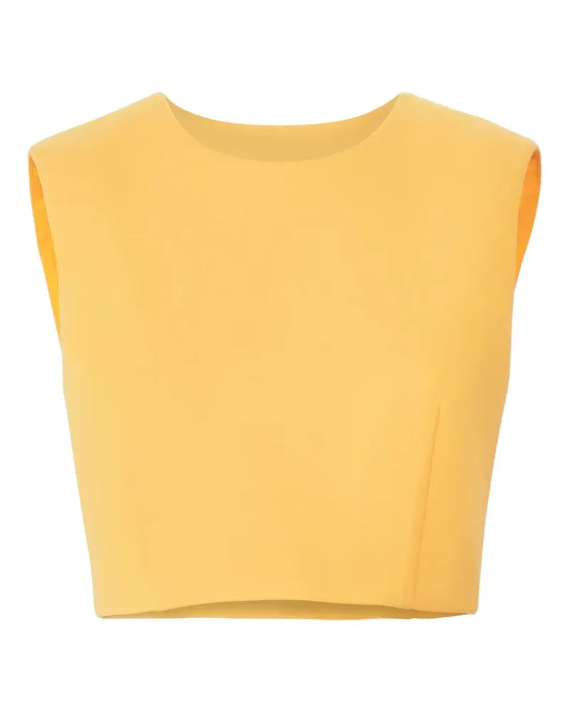 Carolina Herrera New York Ärmelloses Cropped-Top - Gelb Gelb