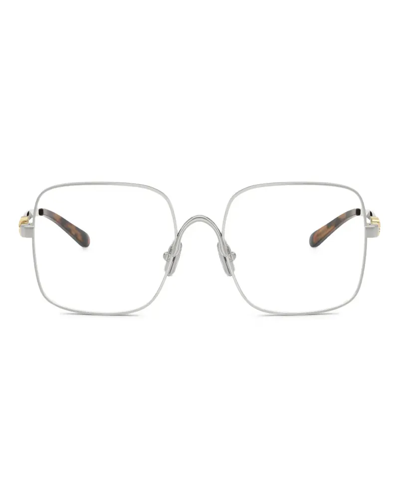 Miu Miu Brille mit eckigem Gestell - Silber Silber