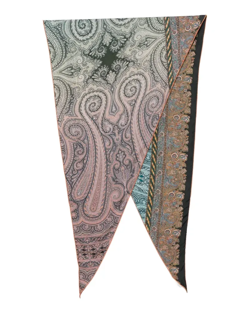 Pierre-Louis Mascia Schal mit Paisley-Print - Grau Grau