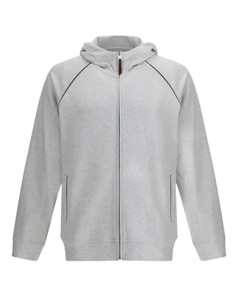Brunello Cucinelli Hoodie mit Reißverschluss - Grau Grau