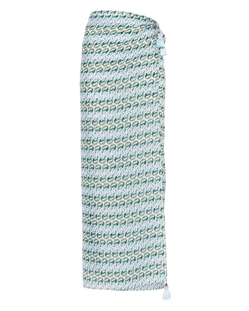 Tory Burch Pareo mit Print - Blau Blau