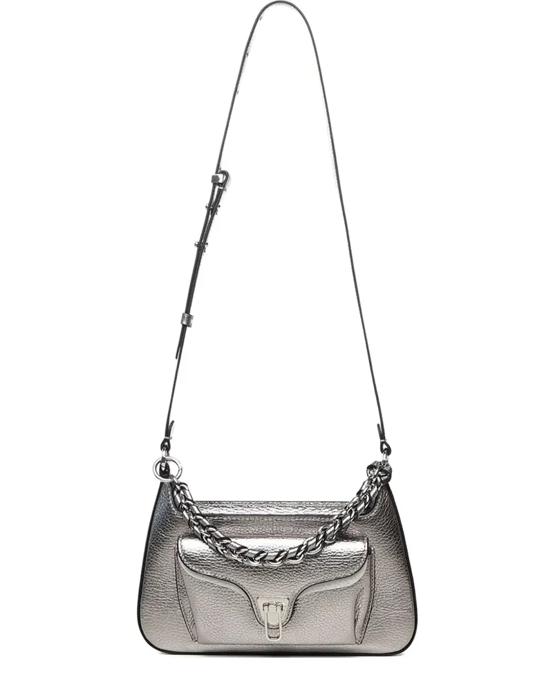 Coccinelle Umhängetasche mit Kettendetail - Silber Silber