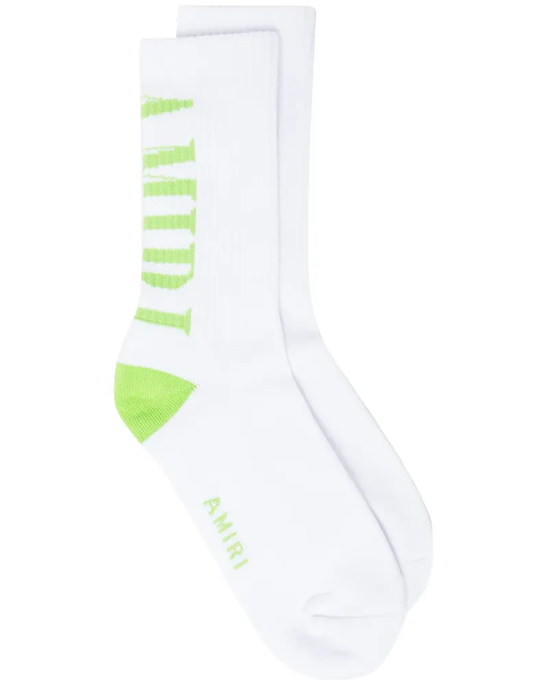 Amiri Socken mit Logo-Print - Weiß Weiß