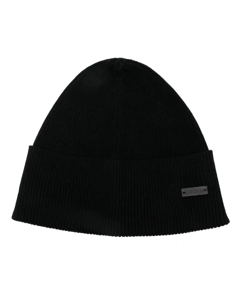 Saint Laurent Mütze aus Kaschmir - Schwarz Schwarz