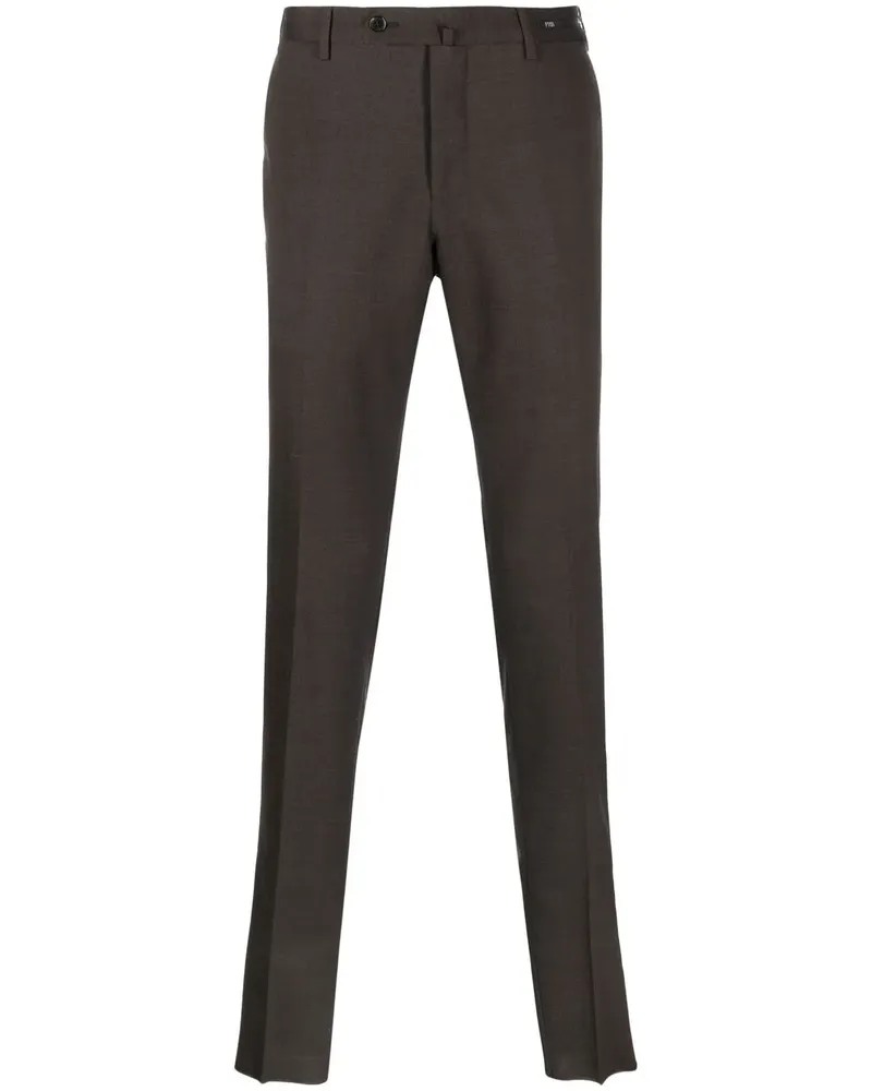 PT TORINO Klassische Tapered-Hose - Braun Braun
