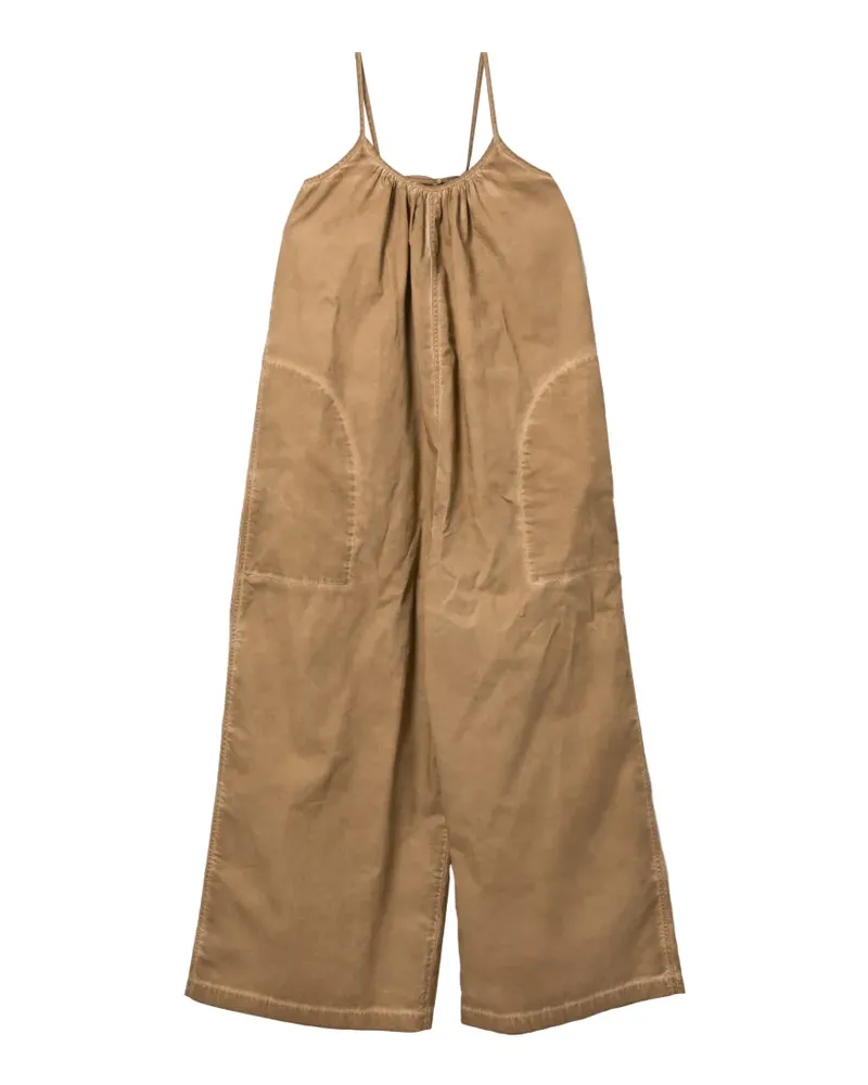 Uma Wang Ausgeblichener Wide-Leg-Jumpsuit - Nude Nude