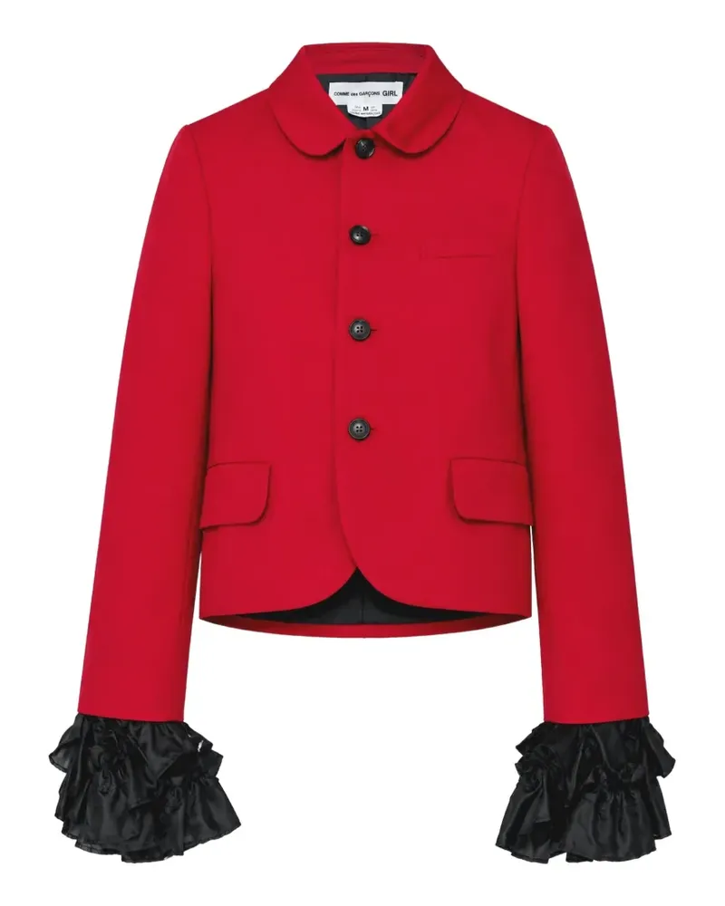 Comme des Garçons Jacke mit gerüschten Bündchen - Rot Rot