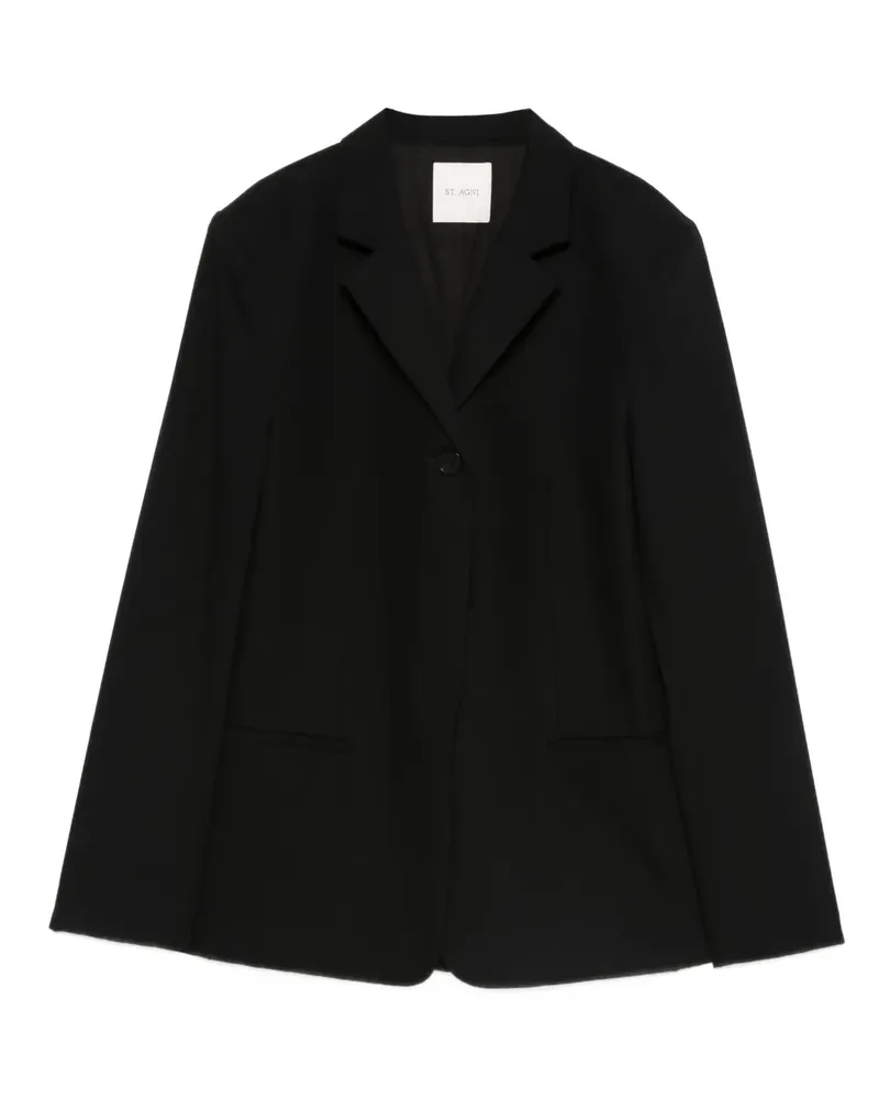 St. Agni single-breast blazer - Schwarz Schwarz