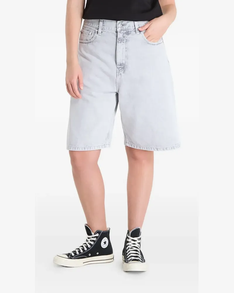 Carhartt WIP logo-patch denim shorts - Blau Blau