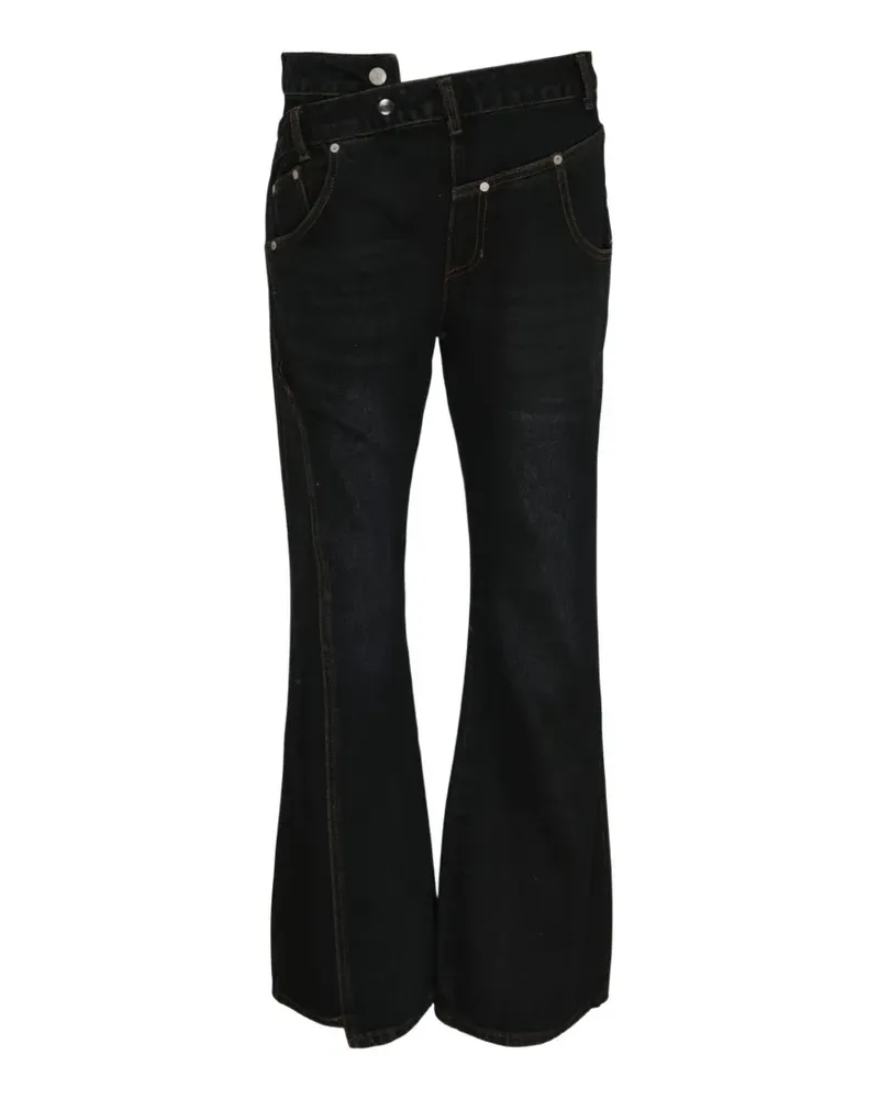 Andersson Bell twist fold flare jeans - Schwarz Schwarz