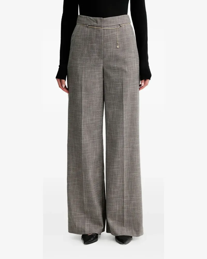 Simona Corsellini Hose mit Kettendetail - Grau Grau