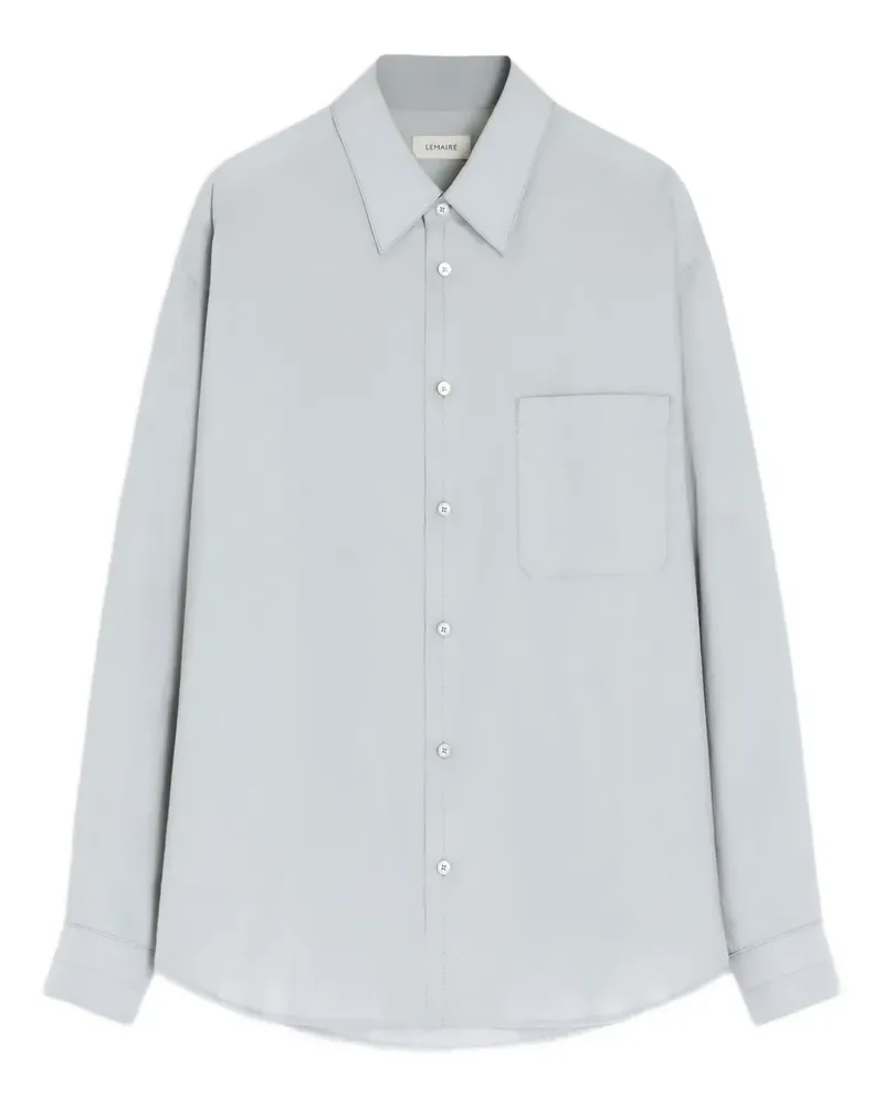 Christophe Lemaire chest-pocket long-sleeve shirt - Grau Grau