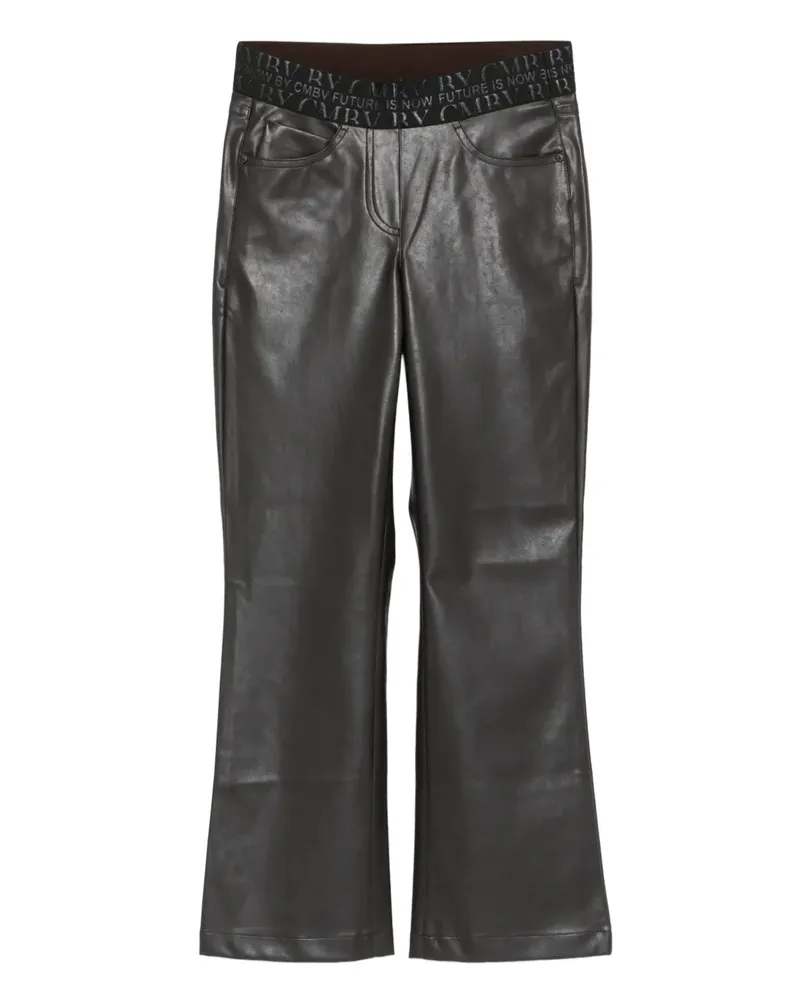Cambio Ausgestellte Hose mit Bund - Schwarz Schwarz