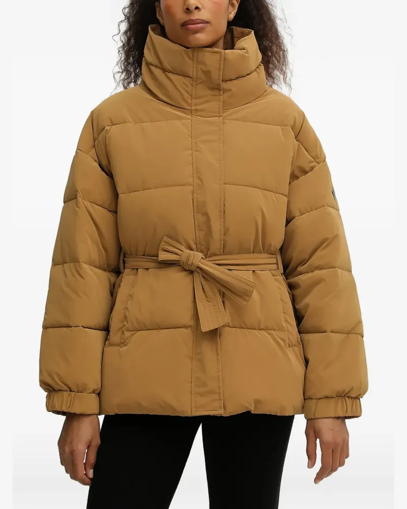 EA7 belted quilted design jacket - Braun Braun