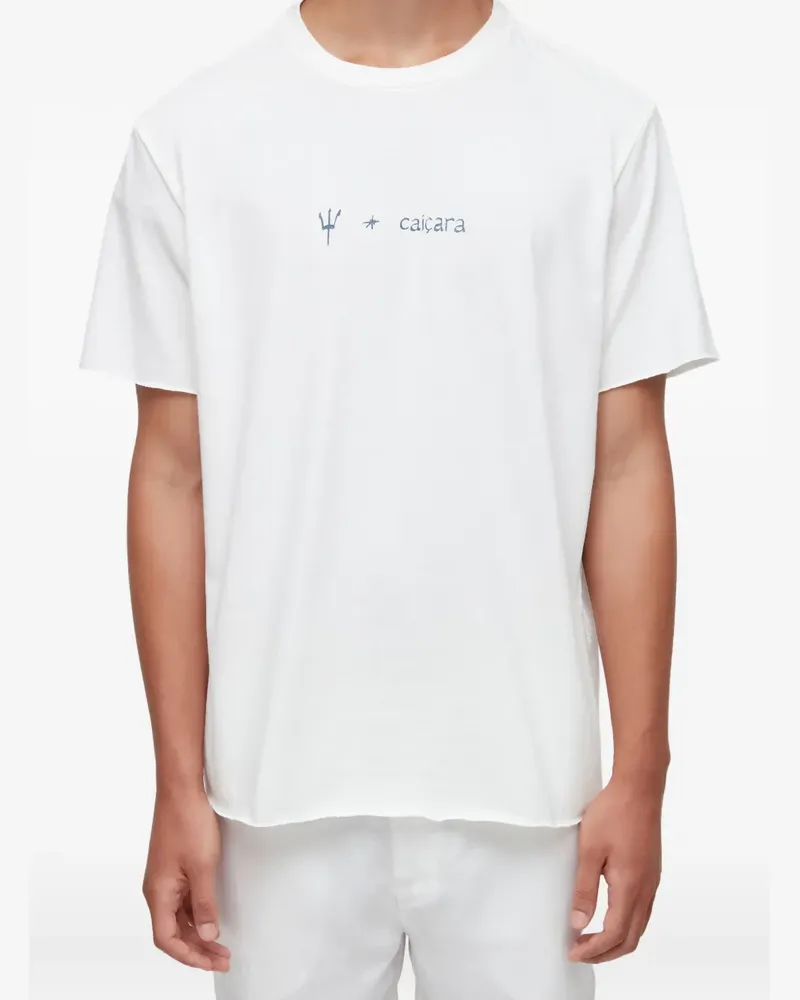 Osklen Ungesäumtes T-Shirt mit Grafik - Weiß Weiß