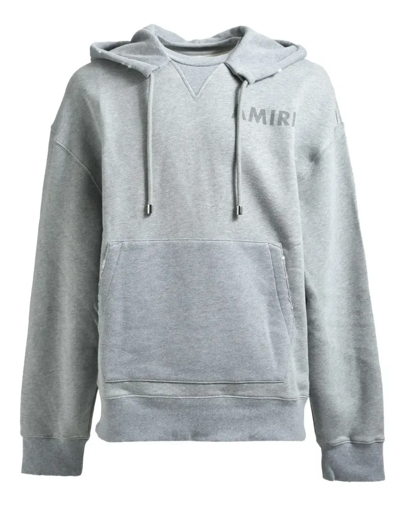 Amiri Hoodie mit Logo-Print - Grau Grau