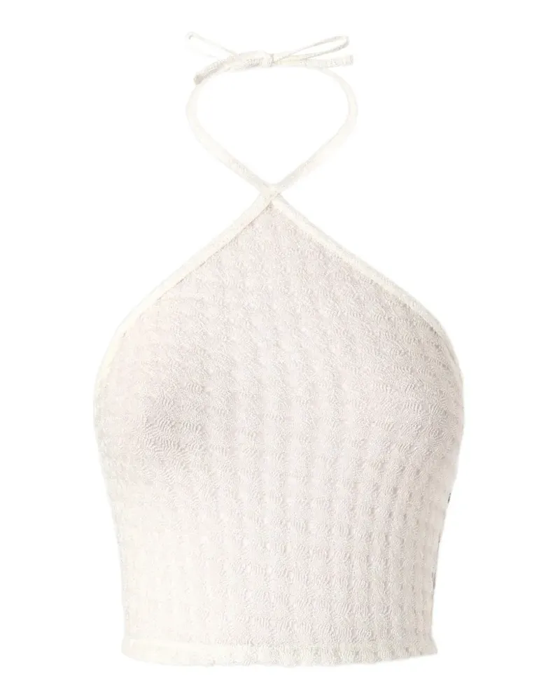 Missoni Top mit Neckholder - Weiß Weiß