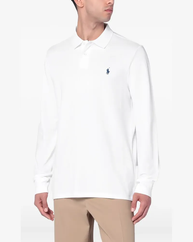 Ralph Lauren Langärmeliges Poloshirt - Weiß Weiß