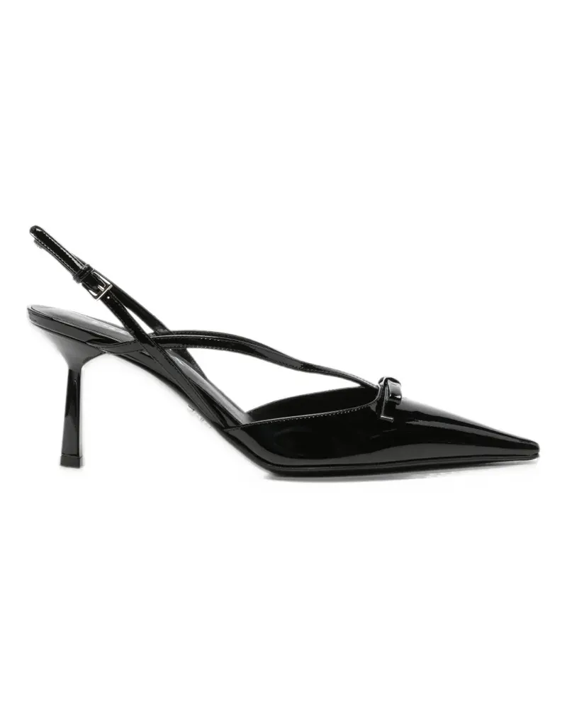 Prada bow-detail slingback pumps - Schwarz Schwarz