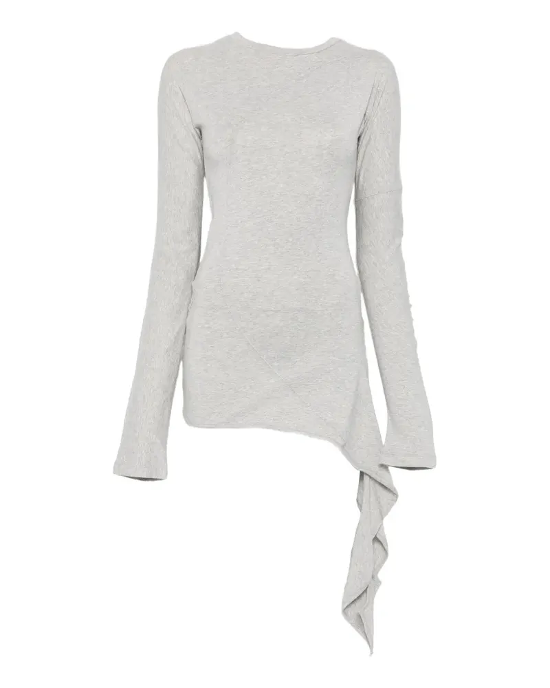 LOW CLASSIC draped long-sleeve T-shirt - Grau Grau