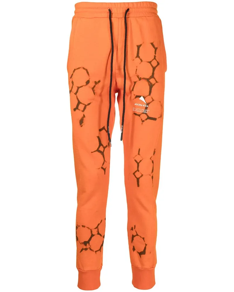 MAUNA KEA Jogginghose mit Logo-Print Orange