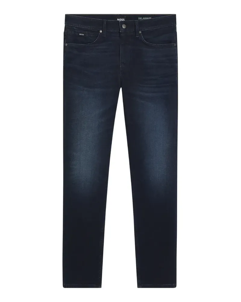 HUGO BOSS Jeans mit Logo-Patch - Blau Blau