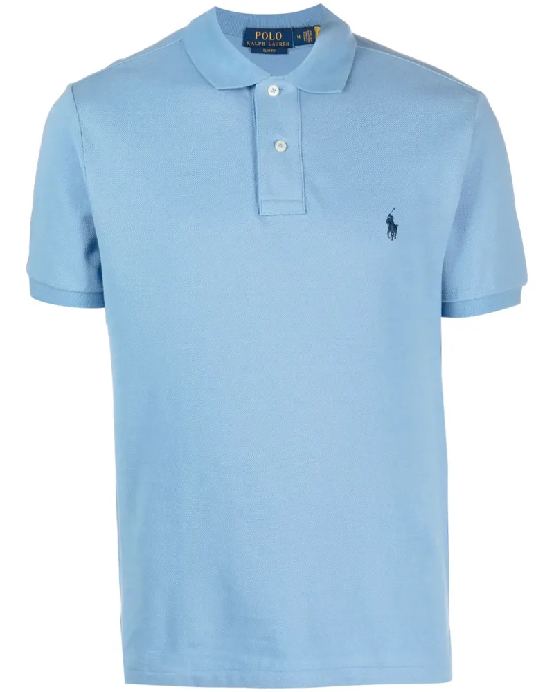 Ralph Lauren Poloshirt mit Logo-Stickerei - Blau Blau