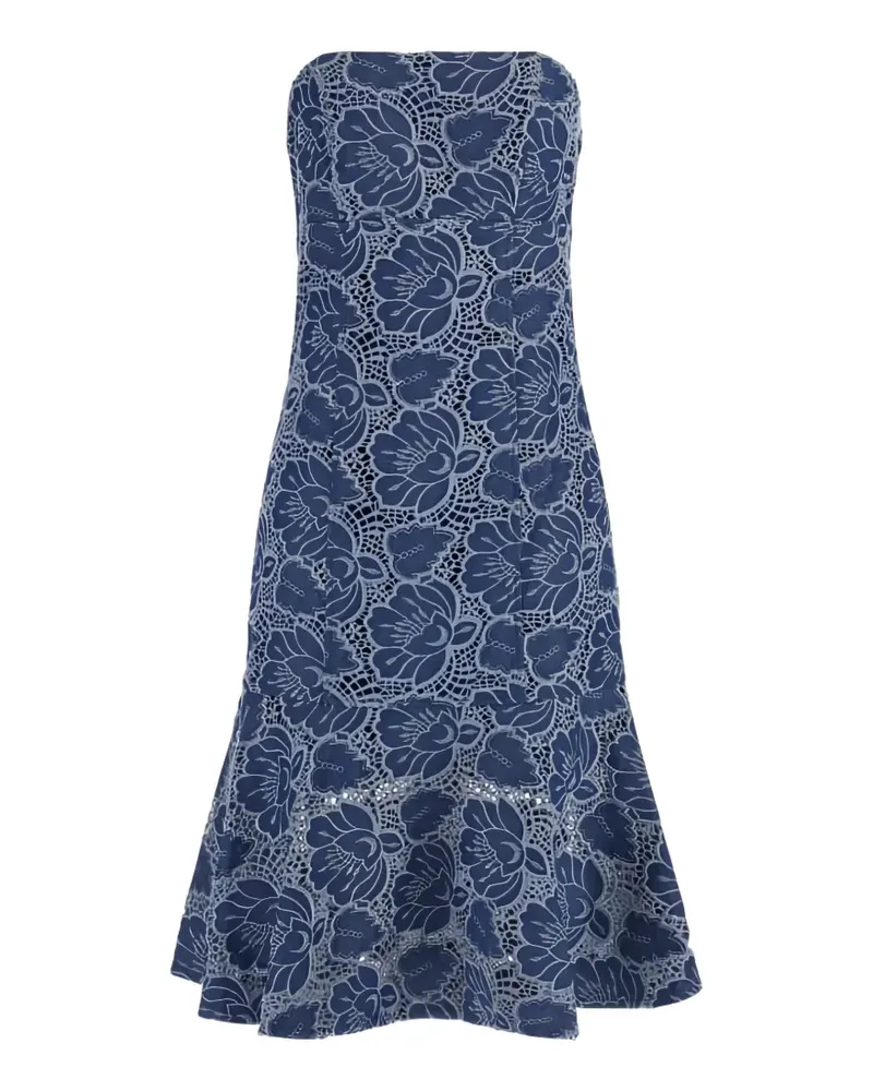 Guess Kleid mit Spitze - Blau Blau