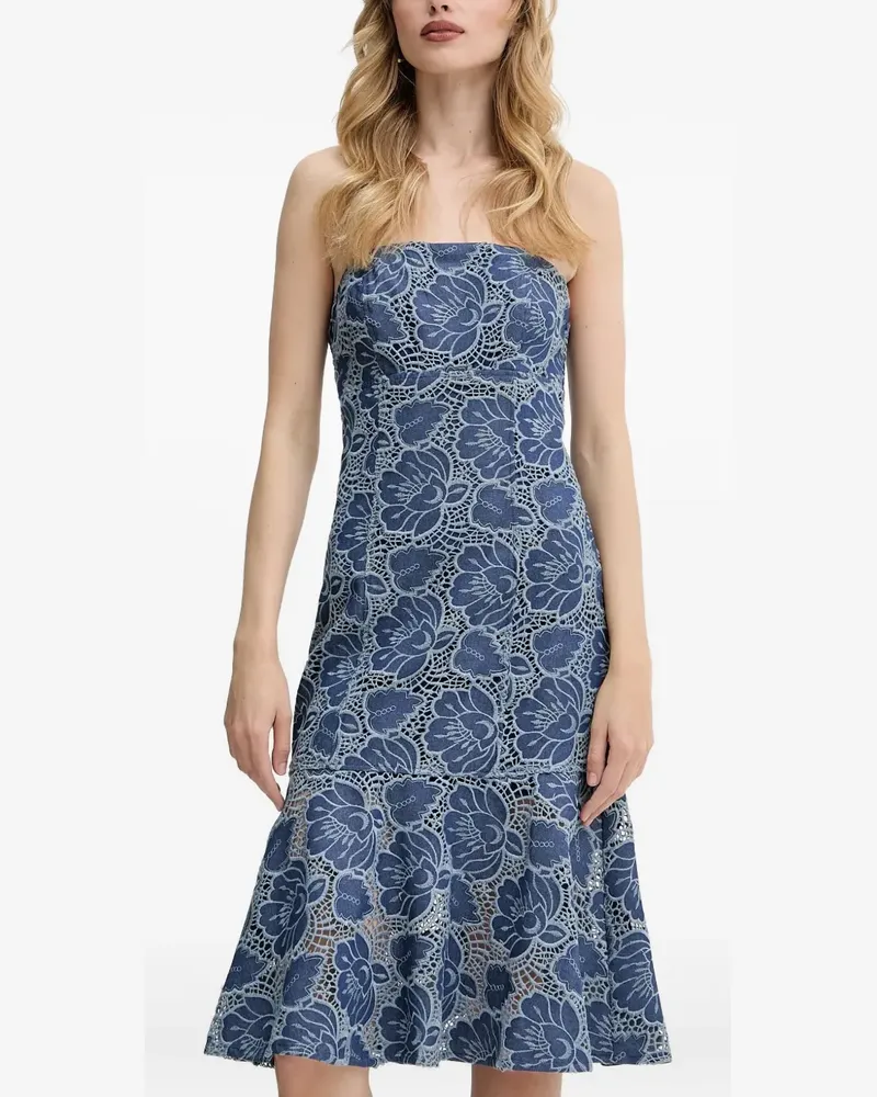 Guess Kleid mit Spitze - Blau Blau