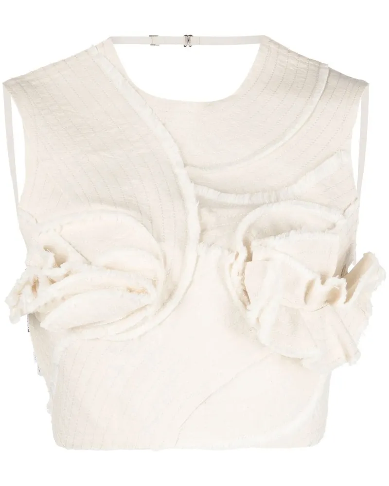 Jacquemus Artichaut Cropped-Top - Nude Nude