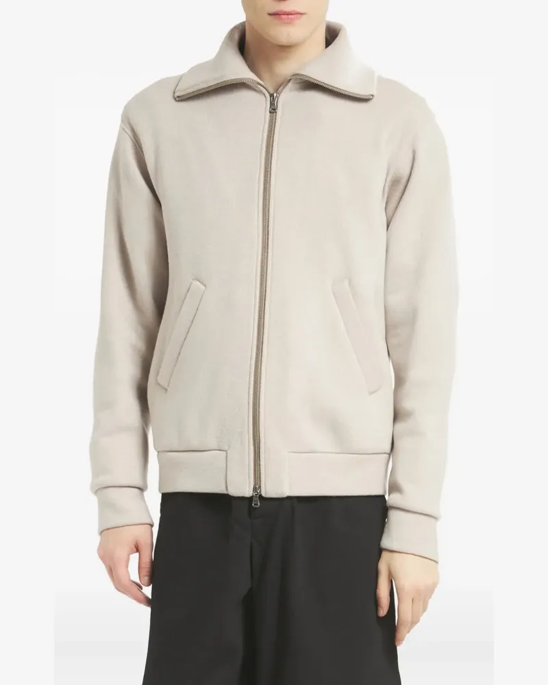 BARENA Sweatshirtjacke mit Stehkragen - Nude Nude