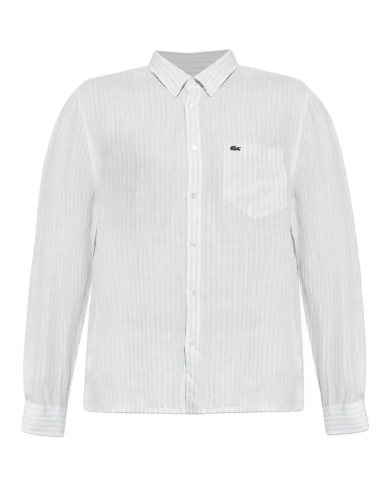 Lacoste striped button-down shirt - Blau Blau