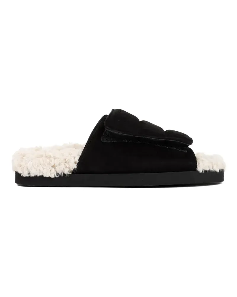 Gia Borghini Gia 3 Slipper aus Wildleder - Schwarz Schwarz
