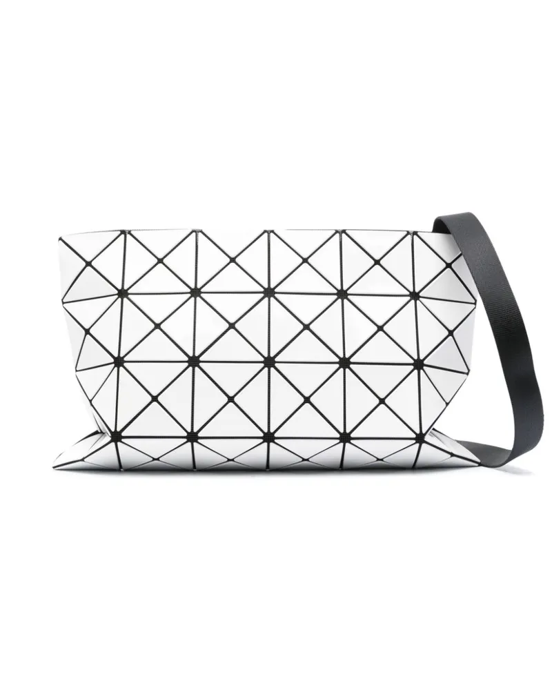 Issey Miyake Row Metallische Umhängetasche - Weiß Weiß