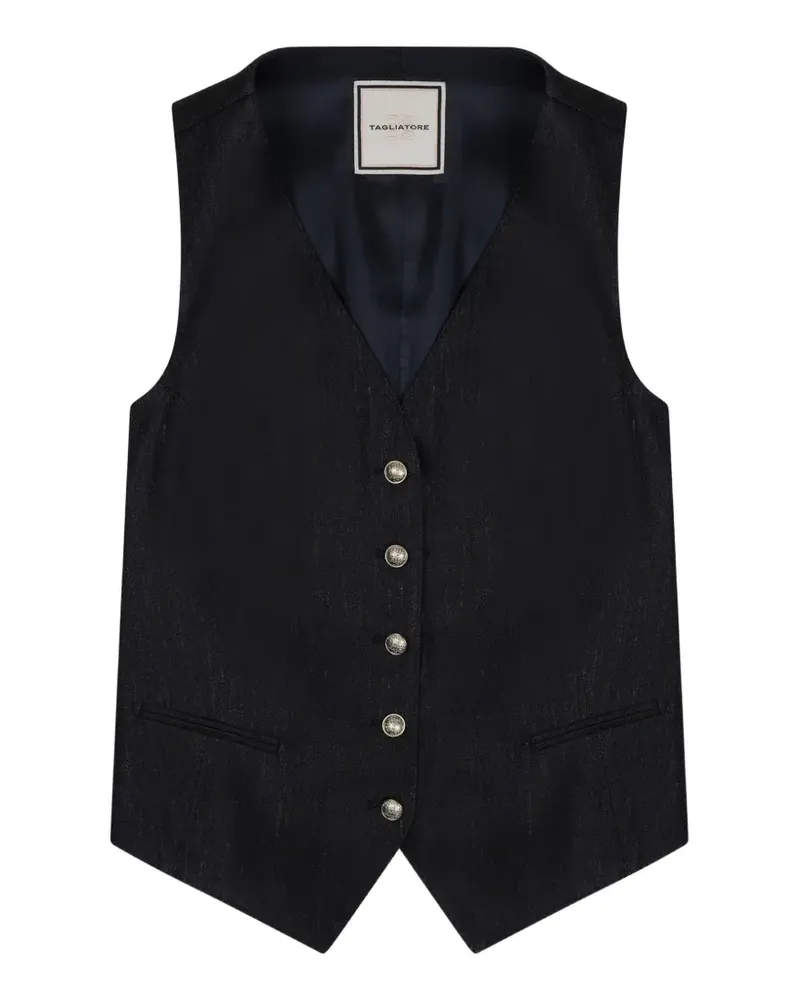 Tagliatore button-up waistcoat - Blau Blau