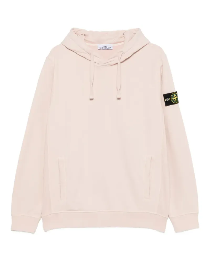 Stone Island Hoodie mit Kompass-Patch - Rosa Rosa