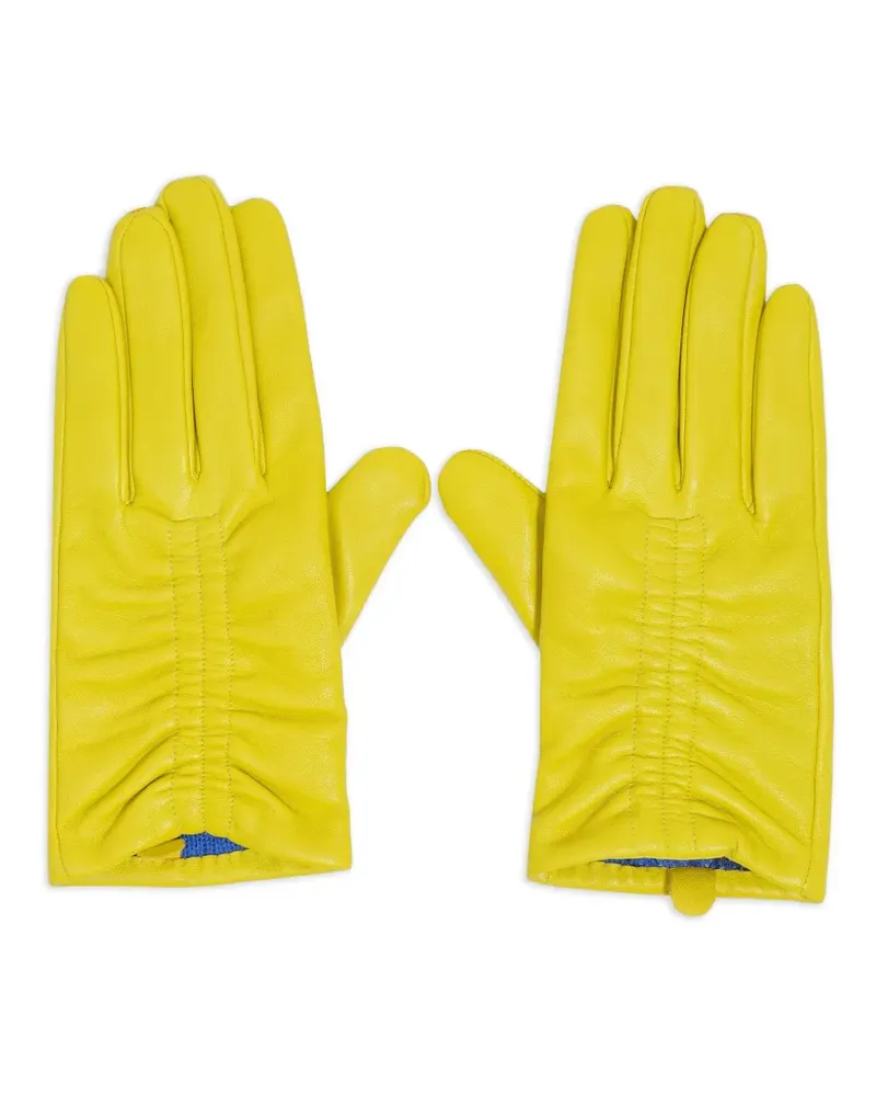 BIMBA Y LOLA Handschuhe aus Leder - Gelb Gelb