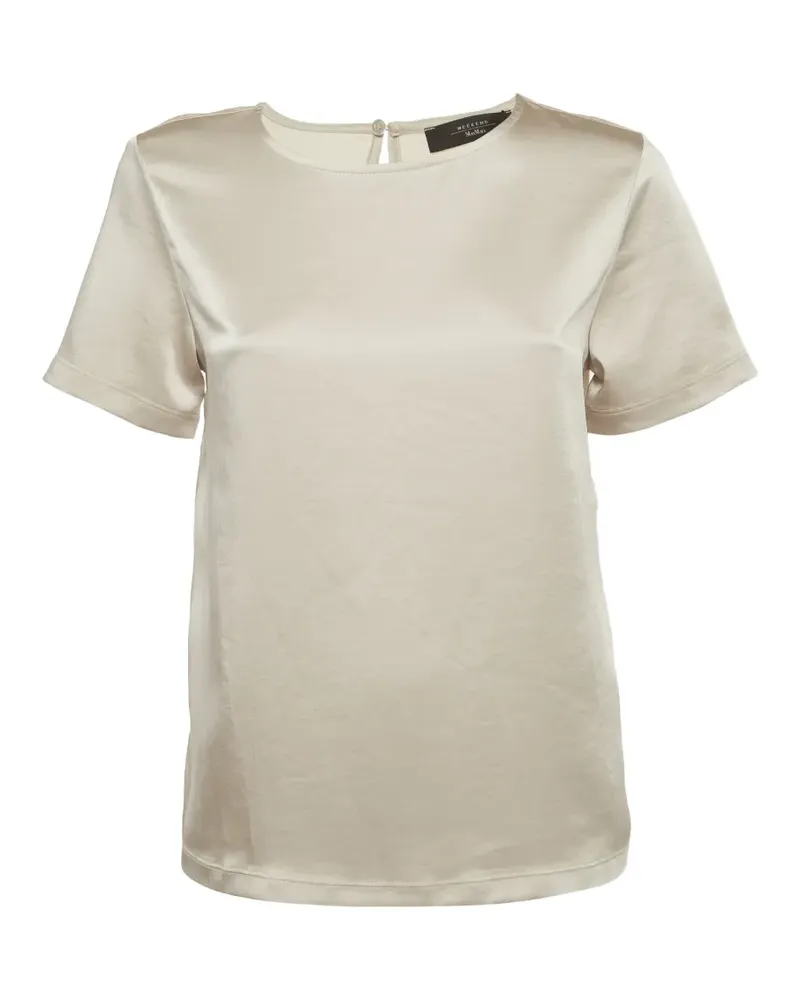 Max Mara Kurzärmelige Bluse - Grau Grau