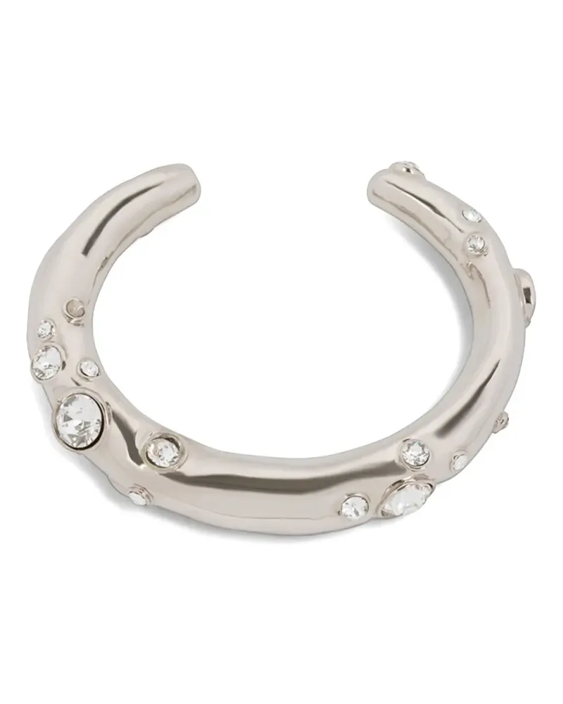 Dries van Noten Armspange mit Kristallen - Silber Silber