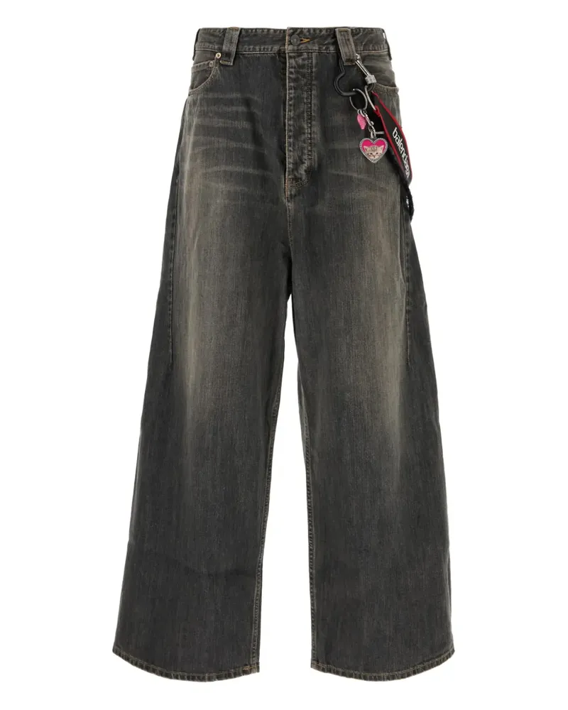 Balenciaga Jeans mit weitem Bein - Grau Grau