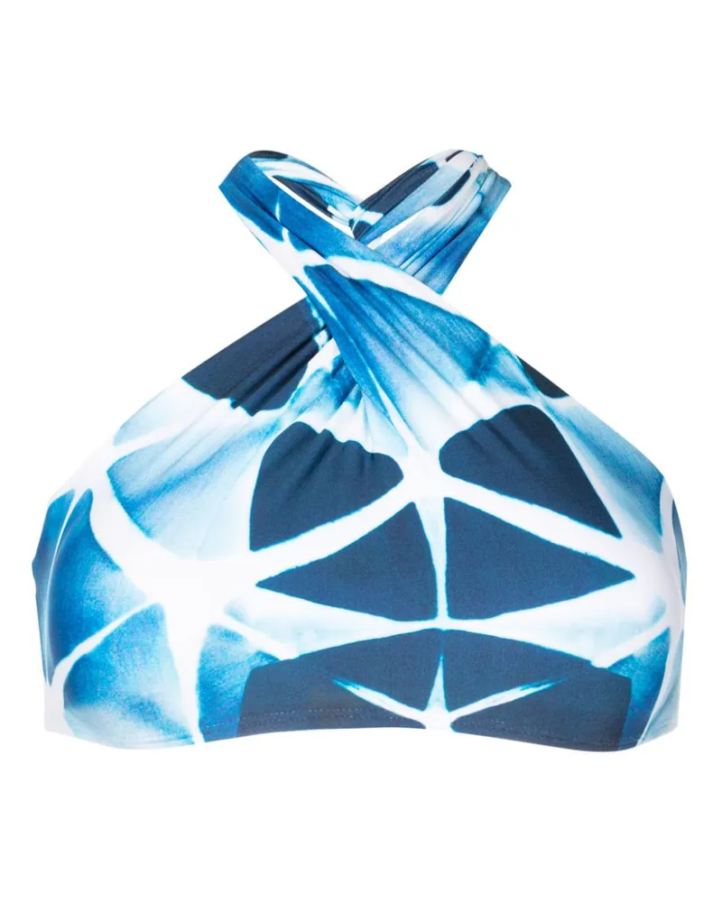 Lenny Niemeyer Bikinioberteil mit abstraktem Print - Blau Blau