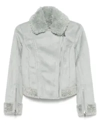 Patrizia Pepe Jacke aus Faux-Wildleder Grau