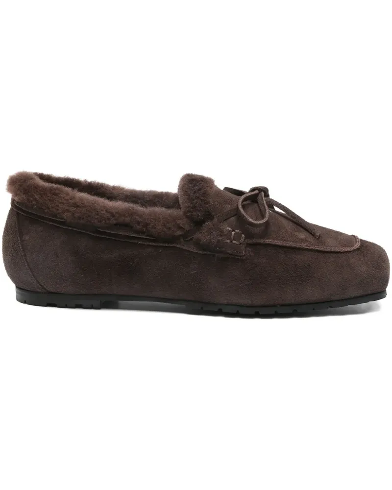 aeyde suede loafers - Braun Braun
