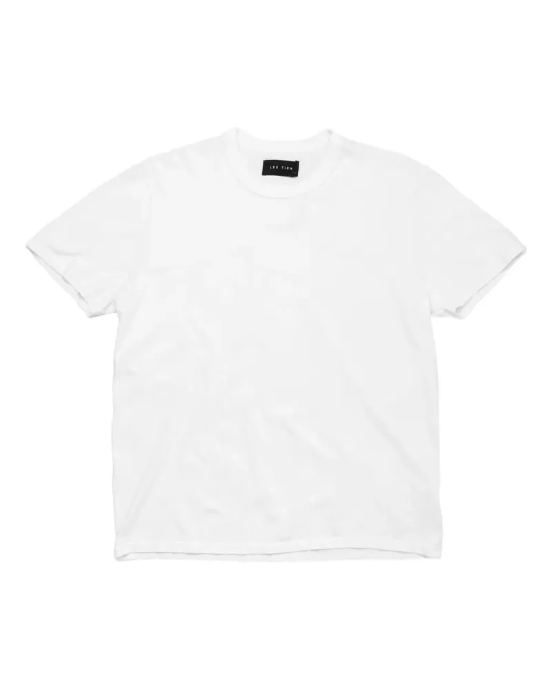 LES TIEN T-Shirt mit gebundenem Kragen - Weiß Weiß