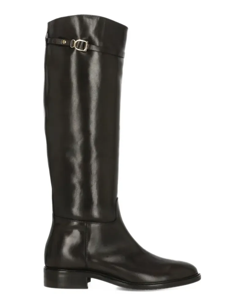 Julie Dee Stiefel mit Schnallendetail - Braun Braun