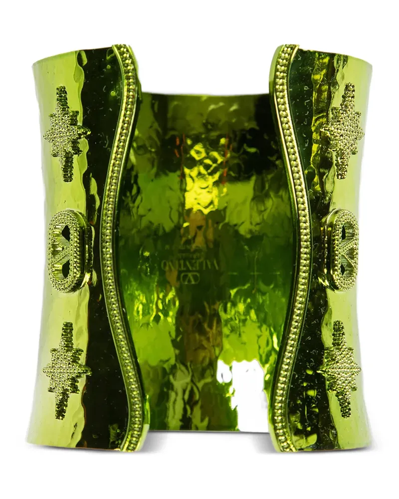 Valentino Garavani metallic cuff bracelet - Grün Grün