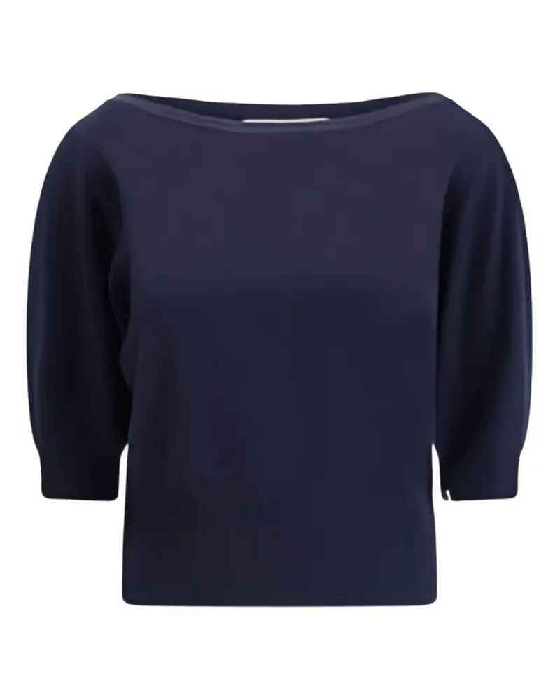extreme cashmere Nº422 Marianne Pullover mit Puffärmeln - Blau Blau