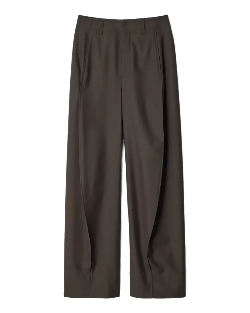Christophe Lemaire Baggy-Hose aus tropischem Wollgemisch - Braun Braun